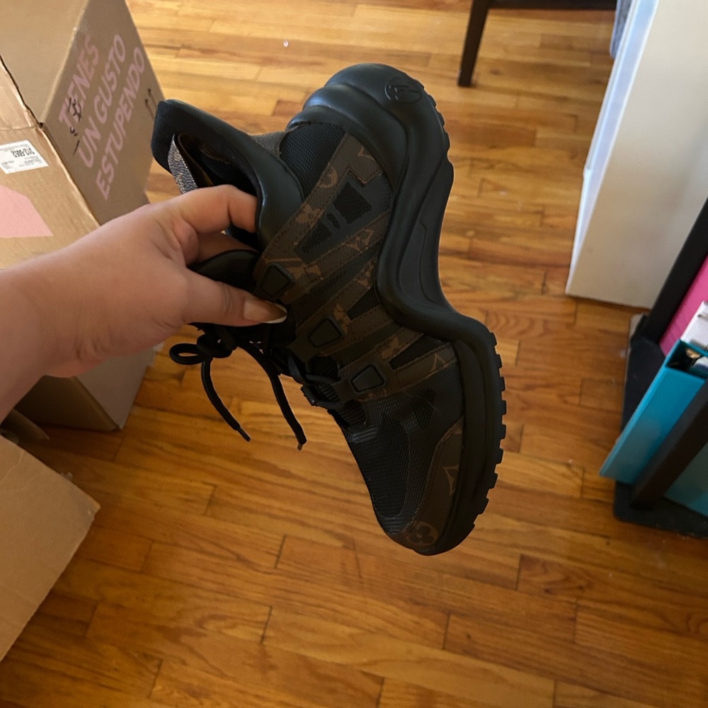 Black and Brown Camouflage Sneakers